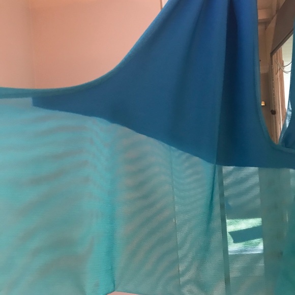 SOLD!!! Ema Savahl Halter Crop Top Flowers Blue Green S/M - Picture 10 of 16